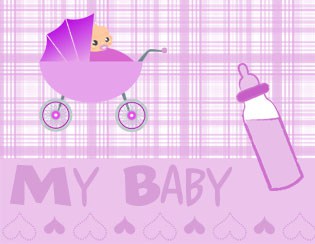 Baby Girl Square